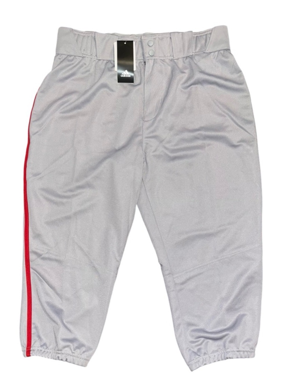 Adidas Icon Pro Pipeline Baseball Mid Grey Red Logo Men’s Large NWT
